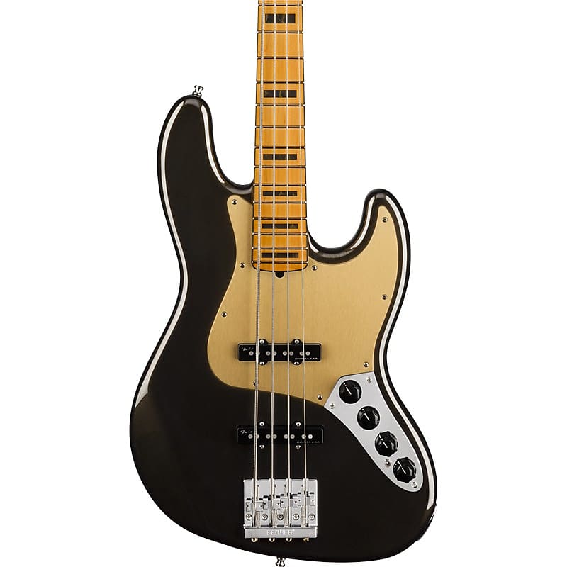 Fender American Ultra Jazz Bass, Maple Fingerboard, Texas Tea image 1