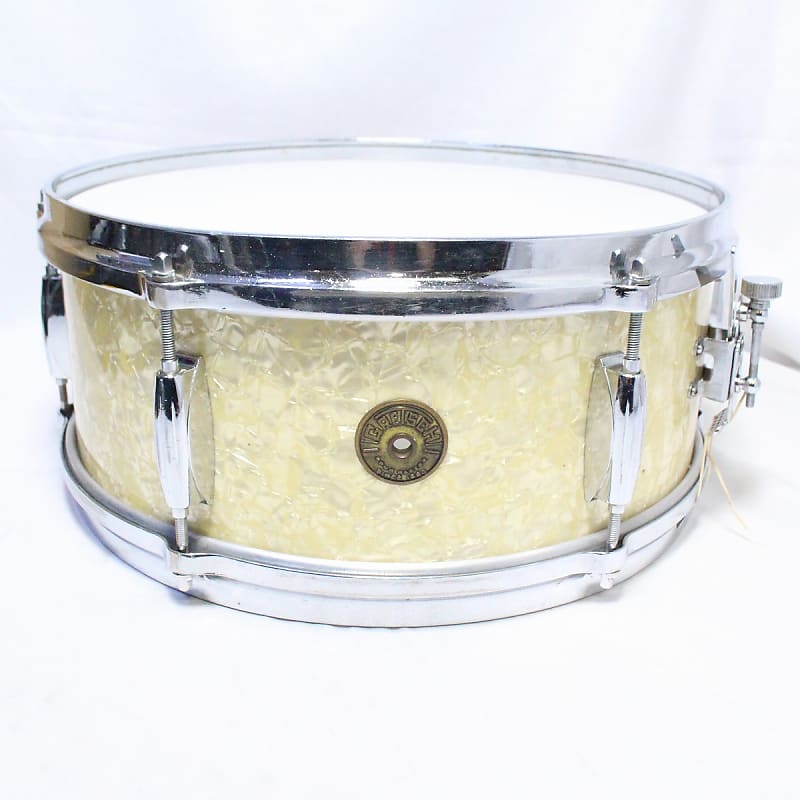 GRETSCH 60s #4105 14x5.5 Snare Drum White Pearl 60s Gretsch