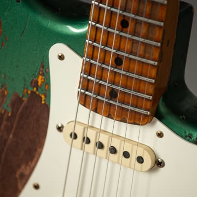 Fender ’57 Super Heavy Relic Strat - Faded Sherwood Green/Sunburst image 9