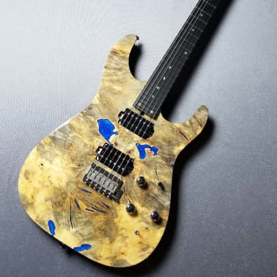 T's Guitars DST-Pro24 Custom Natural【Buckeye Burl w/Resin / Ash】Japanese Handmade Brand image 2