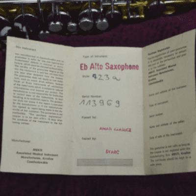 Amati Saxophone ALTO "S CLASSIC SUPER 723 A 1980s Bi-colore gold/argent image 12