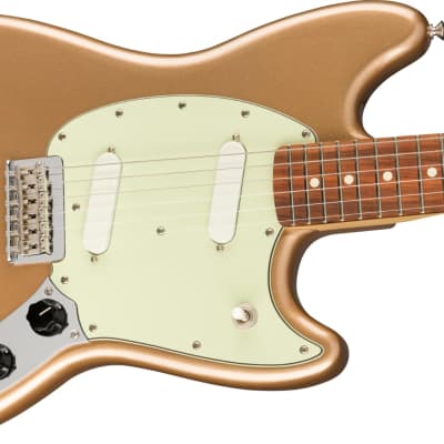 Fender Player Mustang Electric Guitar With Pau Ferro Fingerboard Firemist Gold image 8