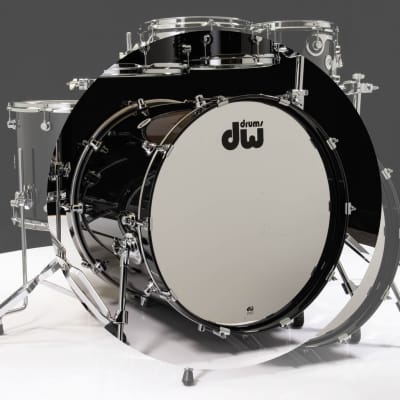 DW Design Series 18x22 Bass Drum - Piano Black image 1