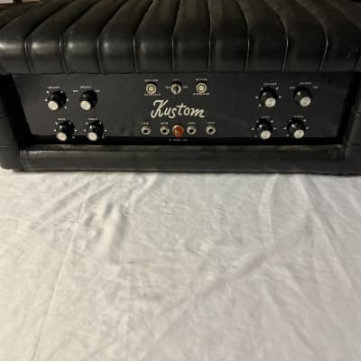 Kustom 2-15J-1 Electric Guitar Amplifier Tuck N Roll Head *Not Working* 1960s - Black for sale