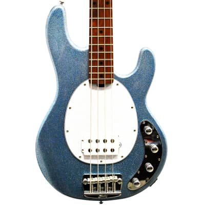 Sterling by Music Man StingRay Ray34 Sparkle Electric Bass Blue Sparkle image 1