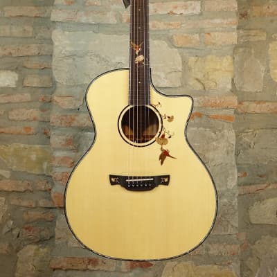 CRAFTER TB G-MAHOce - Grand Auditorium Cutaway Solid Mahogany Amplificata DS2 - Natural for sale