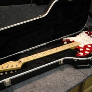 RARE 1996 Buddy Guy Signature Fender Stratocaster Red/White Polkadot image 7