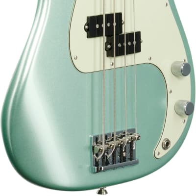 Fender American Pro II Precision Electric Bass, Rosewood Fingerboard (with Case), Mystic Surf Green image 4