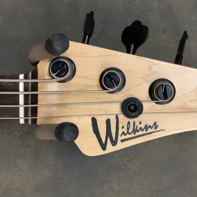 Pat Wilkins  Road Tested Marlin J4 Classic 32" Scale 4 String Bass 2020 Matte Silver Mint image 4
