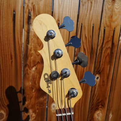 G&L USA Fullerton Deluxe JB - Sunburst/Pine Body Left-Handed 4-String Electric Bass Guitar w/ Gig Bag image 8