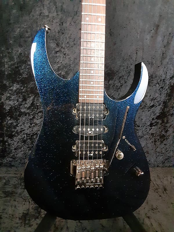 Ibanez Prestige Rg1570 Team J Craft Mirage Blue Reverb