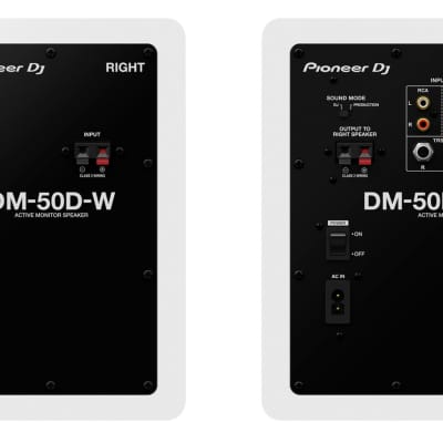 Pioneer DJ DM-50D-W 5" Powered Studio Monitor System / Active DJ Speaker (White) image 3