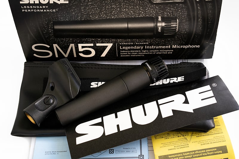 Shure SM57-LC Dynamic Instrument Microphone TWIN PERFORMER PAK