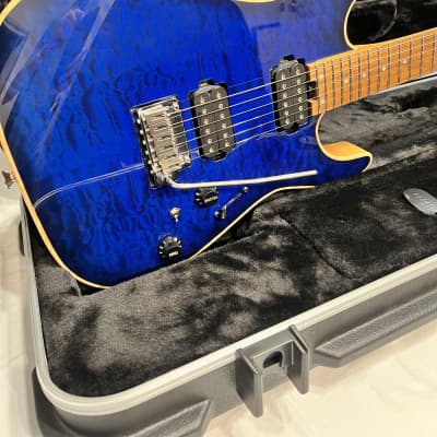 Charvel Guitar USA Select DK24 HH QM 2019 - Blue Burst image 2