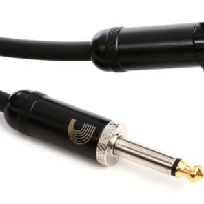 D'Addario PW-AMSGRA-20 American Stage Straight to Right Angle Instrument Cable - 20 foot image 5