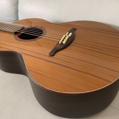 Hsienmo 38' S50  Solid Sequoia Sinker Top Solid Ziricote back&sides with hardcase (SOLD) image 6