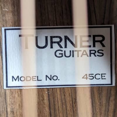Turner 45CE Electro Acoustic Jumbo Guitar image 8