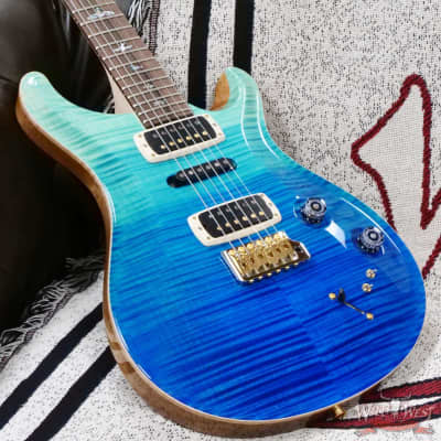 Paul Reed Smith PRS Wood Library 10 Top Modern Eagle V ME5 Flame Maple Neck Brazilian Rosewood Fingerboard Blue Fade 7.75 LBS (US Only / No International Shipping) image 8