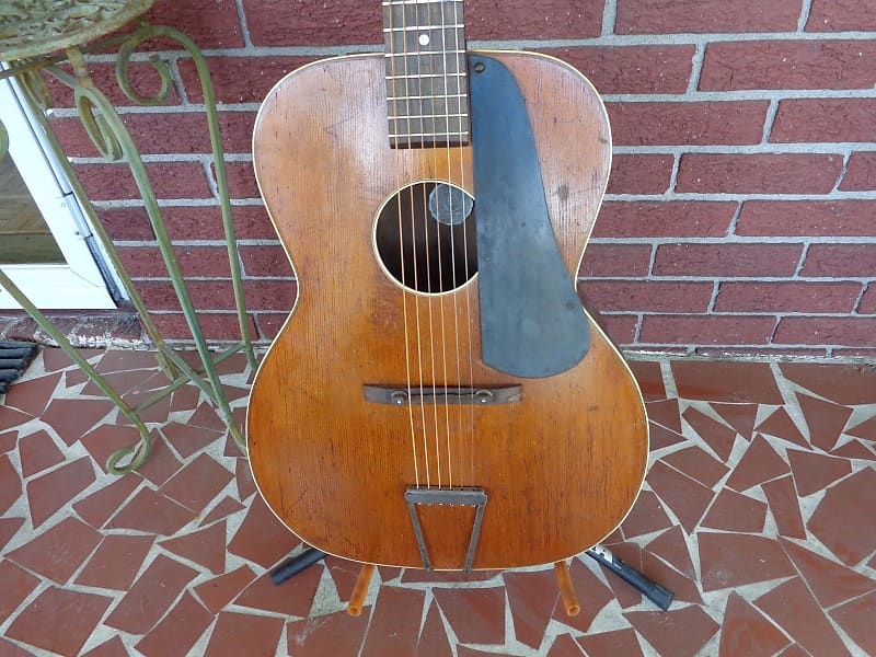 1930's KAY Round Hole Archtop Guitar Adjustable Neck Rare Reverb