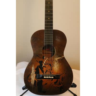 B & J Serenader Cowboy Parlor Stencil Guitar image 7