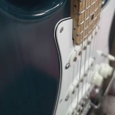 Custom Fender American Stratocaster 2002 CS69 Pups Teal Green Transparent Light Relic image 5