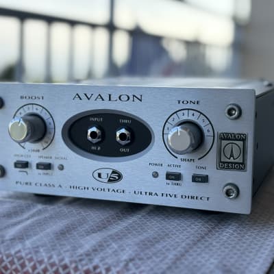AVALON DESIGN U5 High Voltage DI Preamp Direct Box Silver