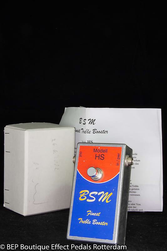 BSM HS Treble Booster 2002 s/n 121 Germanium Transistor, Hand Reverb