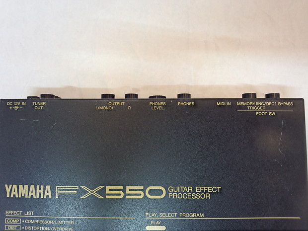 ギター YAMAHA  FX550  GUITAR EFFECT PROCESSOR YAMAHA FX550 Guitar Effect Processor Multi-Effects w/ MFC06