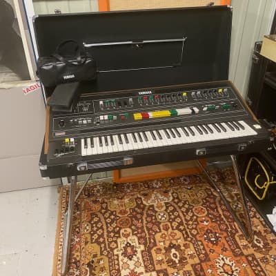 Vintage 1970s Yamaha CS60 Analog Polyphonic Synthesizer Synth w/ Pedal & Stands image 1
