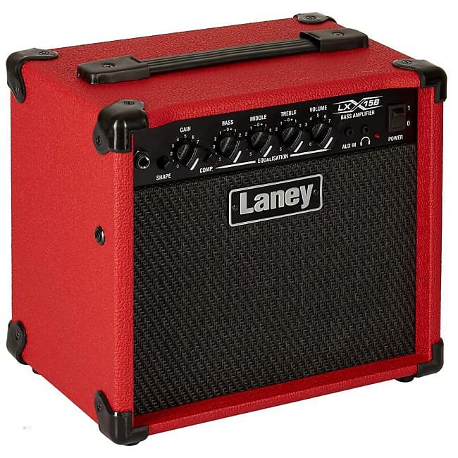 Laney	LX15 15-Watt 2x5" Bass Combo, Red Bild 1