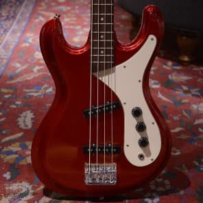 Aria Diamond Mosrite Bass Copy Candy Apple Red - Used | Reverb