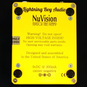 Lightning Boy Audio NuVision - high voltage nuvistor tube drive EQ pedal image 2