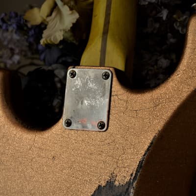 American Fender Stratocaster Custom 2012 Faded Tangerine Sparkle image 19