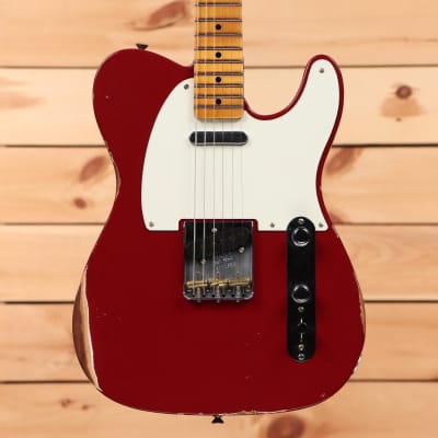 Fender Custom Shop Limited Reverse '50s Telecaster Relic - Aged Cimarron Red - R131652 - PLEK'd image 2