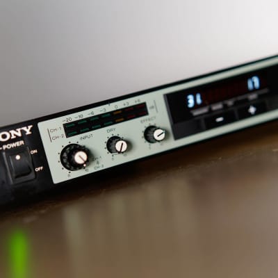 SONY デジタルリバーブ MU-R201 2 CH Sony MU-R201 2 Channel Digital Reverberator Digital Reverb