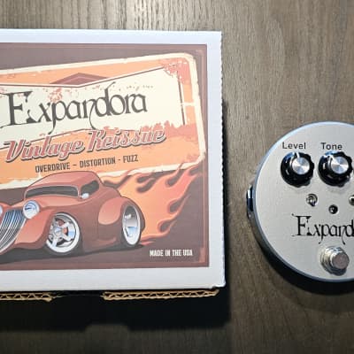 PRICE REDUCED!! Expandora Vintage Reissue - {Discontinued Finish SALE} - Overdrive - Distortion - Fuzz Pedal (SILVER POWDER COAT) image 1