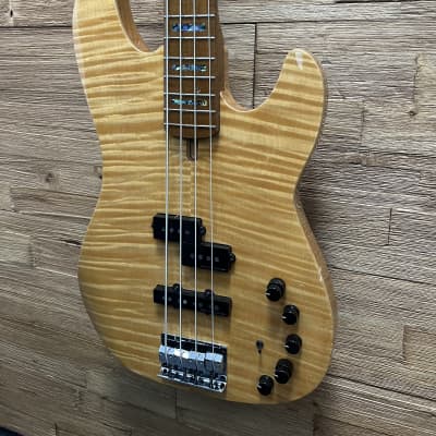 Sire Marcus Miller P10 4- string bass 2021 - Natural Gloss Flame Top. 8lbs 5oz w/ gig bag image 5