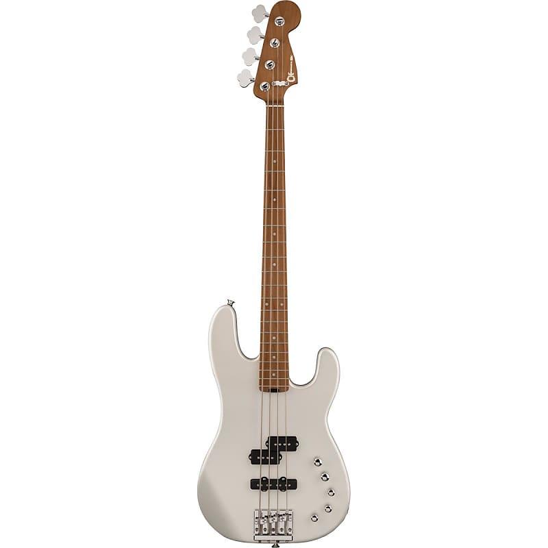 Charvel Pro-Mod San Dimas Bass PJ IV Bass Guitar, Platinum Pearl image 1