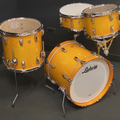 Ludwig 18/12/14/5x14" Classic Maple Drum Set - Golden Slumbers. VIDEO image 3