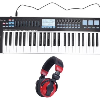 Samson Graphite 49 Key USB MIDI DJ Keyboard Controller w/ Fader/Pads+Headphones image 9