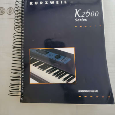 OEM Original Kurzweil K2600 Musician's Guide Owners Manual for Synthesizer Sampler KDFX Workstation