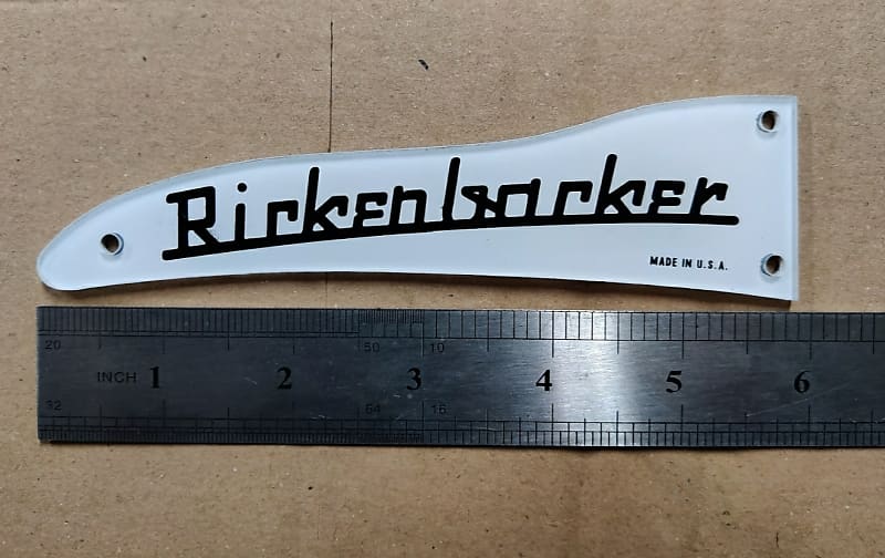 Rickenbacker Left Handed White Truss Rod Cover | Reverb