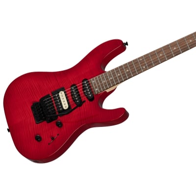 Kramer Striker Figured HSS Floyd Rose Electric Guitar (Transparent Red) image 5