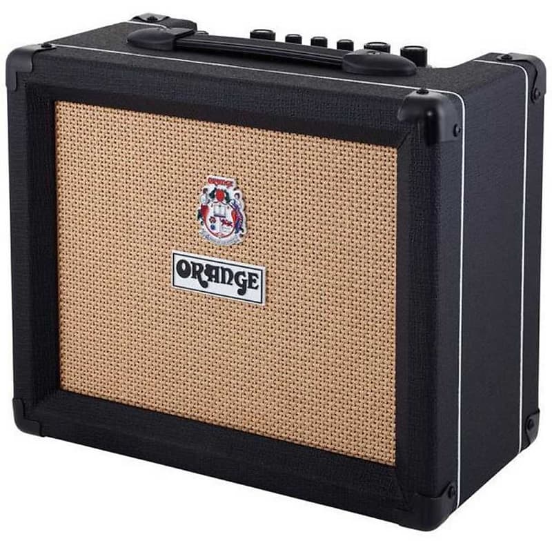 Orange CRUSH 20RT-BK Twin Channel 20W Guitar Amplifier Combo with Reverb & Tuner in Black image 1