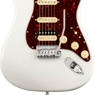 Fender American Ultra Stratocaster HSS Electric Guitar. Maple FB, Arctic Pearl image 3