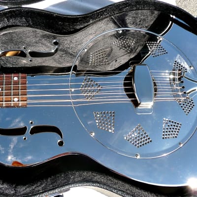 REGAL RC-2 Reso Resonator Round Neck Acoustic Guitar w Hardshell Case - Mint Cond - Free Shipping image 4