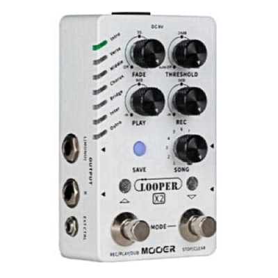Mooer Looper X2 Guitar Effects Pedal + Power Supply image 3
