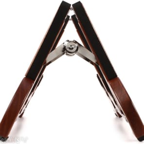 Cooperstand Pro-Tandem Double Guitar Stand - African Sapele image 5