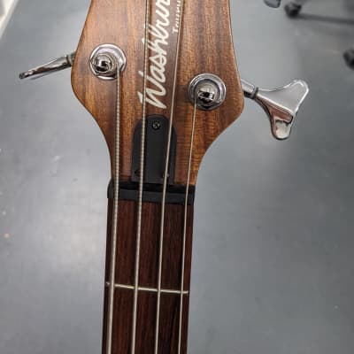 Washburn - T24NMK-D-U - 4 String Electric Bass Guitar - Natural Matte (with Gig bag) image 4