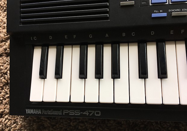 YAMAHA ヤマハ PortaSound PSS-470 Yamaha PortaSound PSS 470 Key Digital Synthesizer for sale
